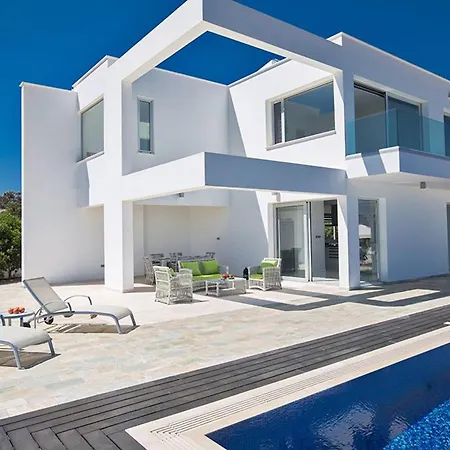 Saranta Gold - Exquisite 3 Bedroom With Private Pool And Panoramic Views Вилла Протарас
